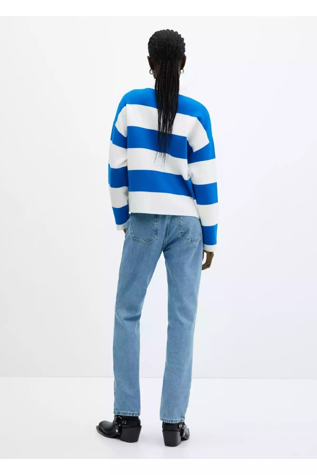 پلیور بافتنی یقه پرکینز برند MANGO کد 1753000820