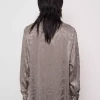 پیراهن گشاد طرحدار رنگ طوسی زنانه برند Orfeo Negro کد 1753414387