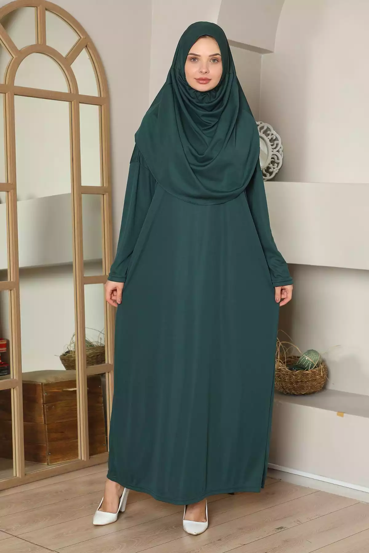 پیراهن نماز تک نفره سبز زمردی تکه برند medipek کد 1753533732