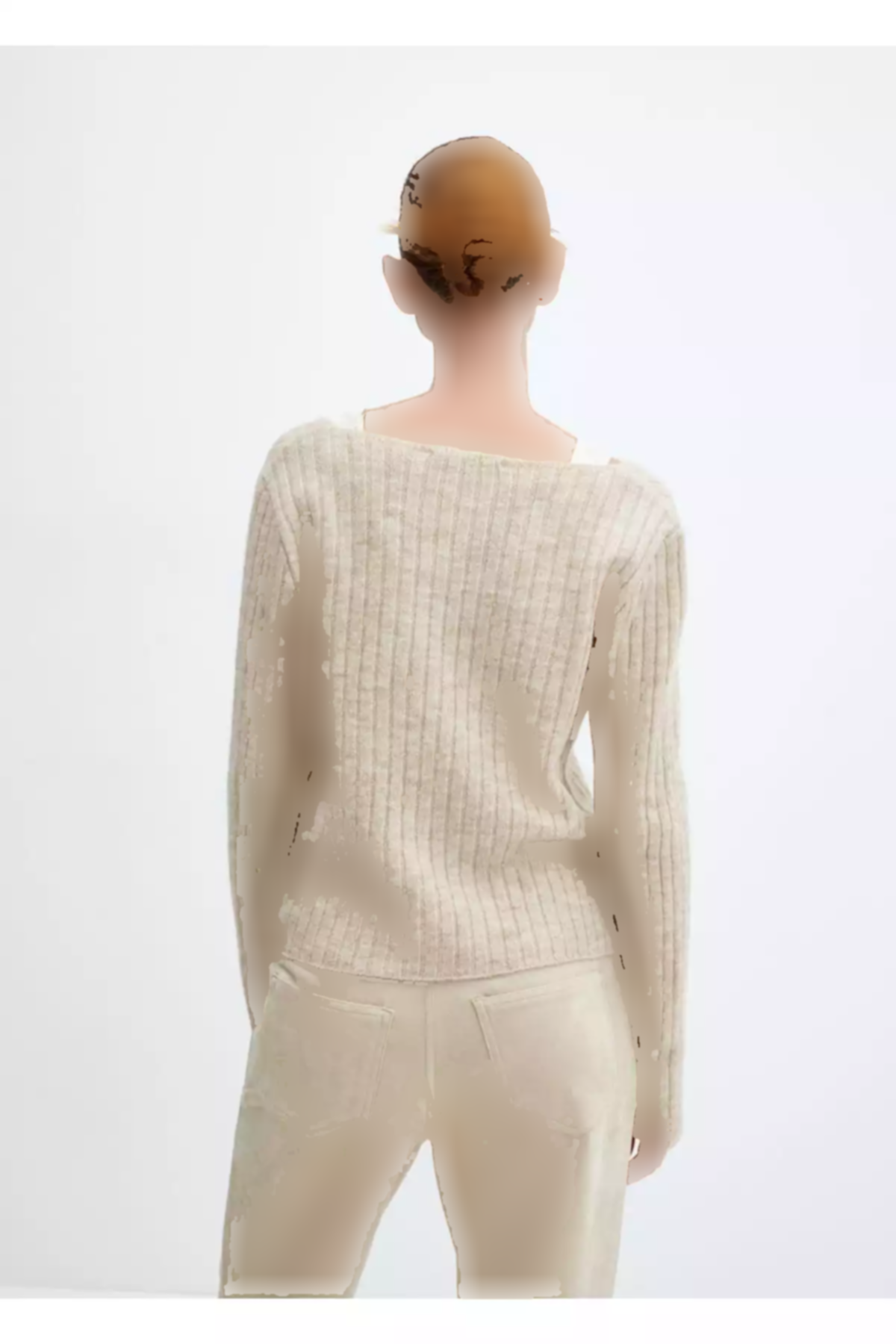 پلیور بافتنی لاستیک یقه هفت برند MANGO کد 1753003867