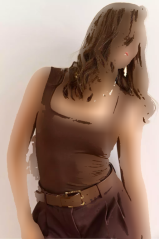 بادی ست یقه گرد قهوه‎ای زنانه برند Olalook کد 1753677666