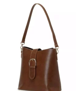 کیف دوشی شتری زنانه شانه سطل برند Polaris کد 1753618327