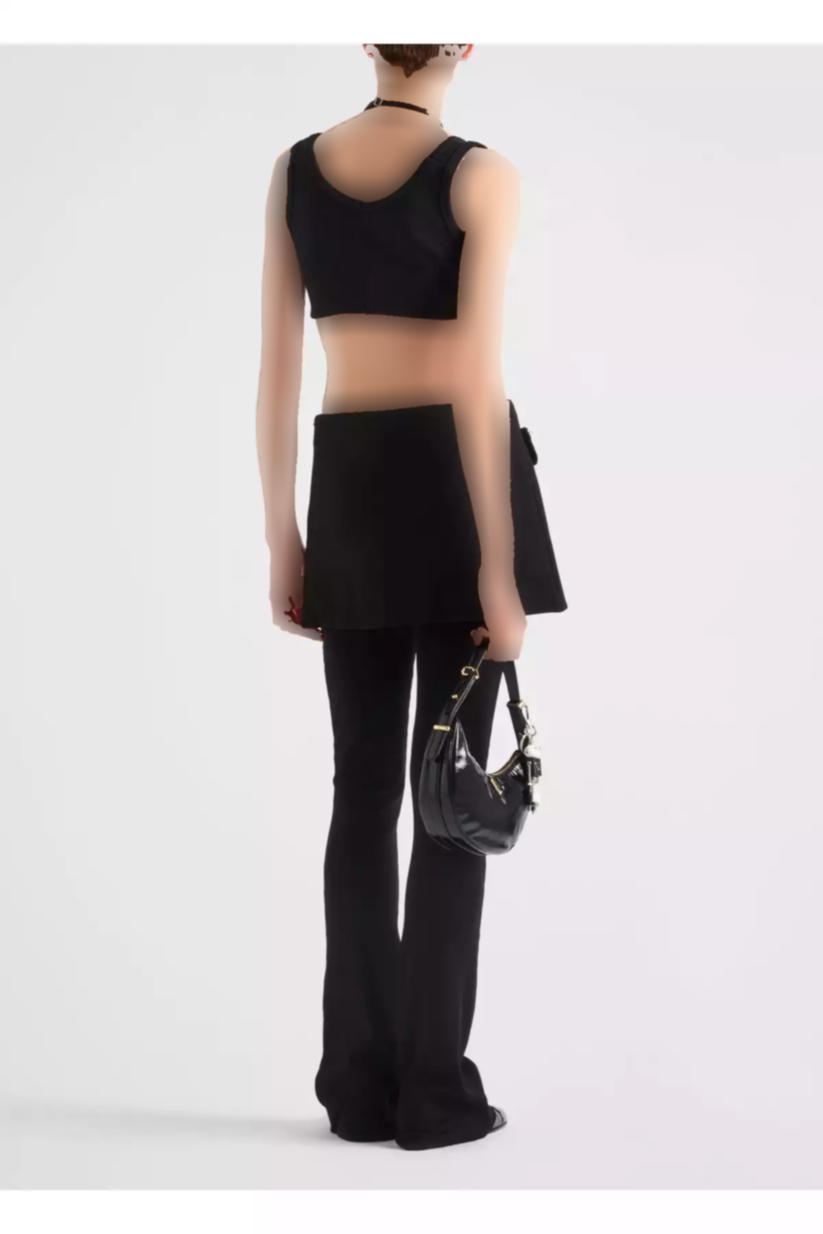 تیشرت زنانه بنددار مشکی برند Prada کد 1753728244