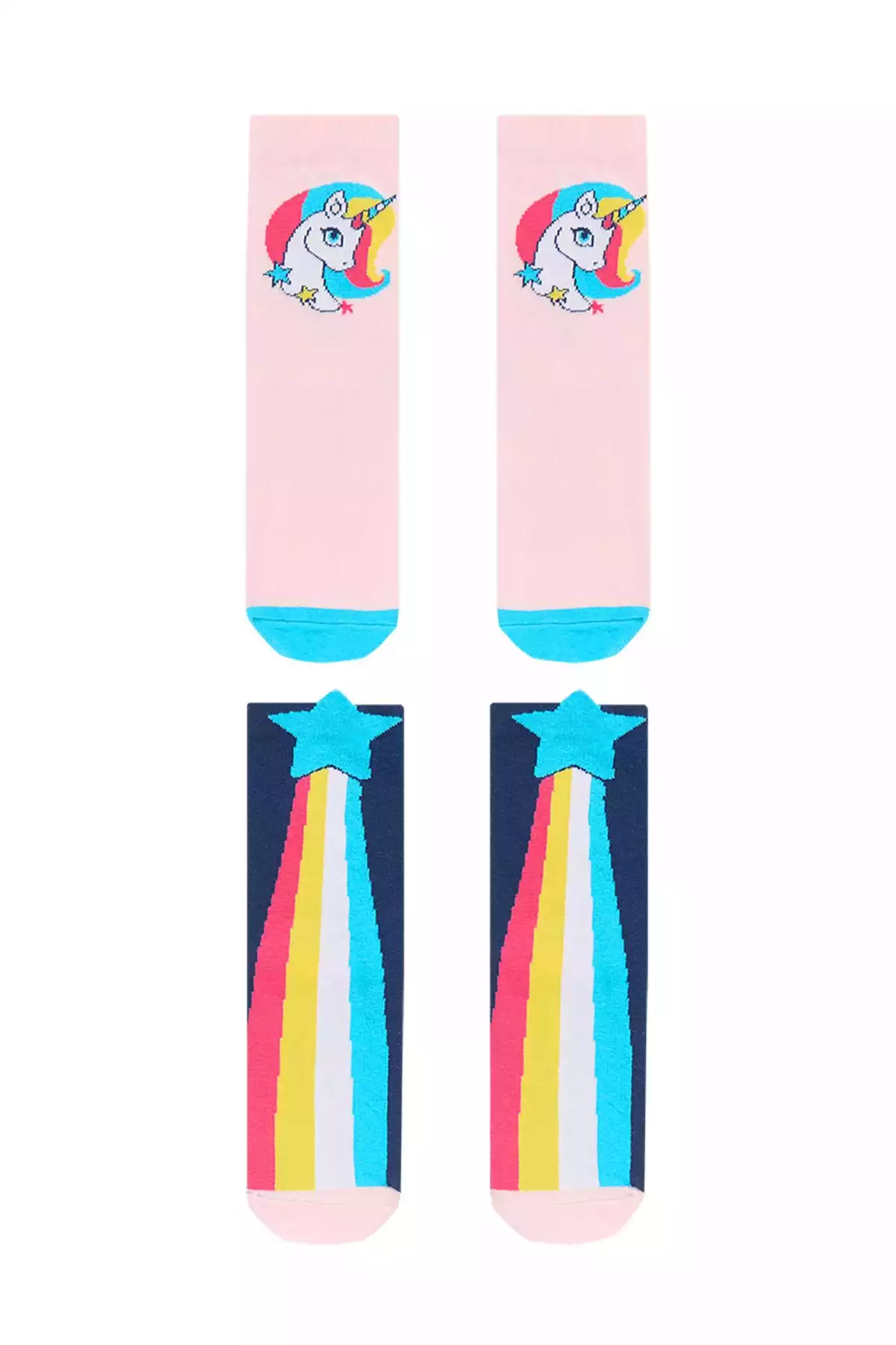 ست جوراب تک شاخ ستاره دخترانه برند Denokids کد 1753835466