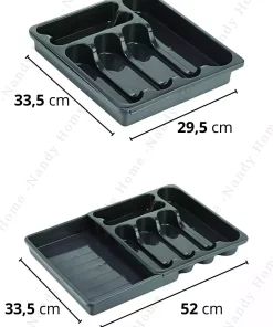 تنظیم کننده کارد و چنگال کشو قابل داخل خاکستری آنتراسیت برند Nandy Home کد 1753567872