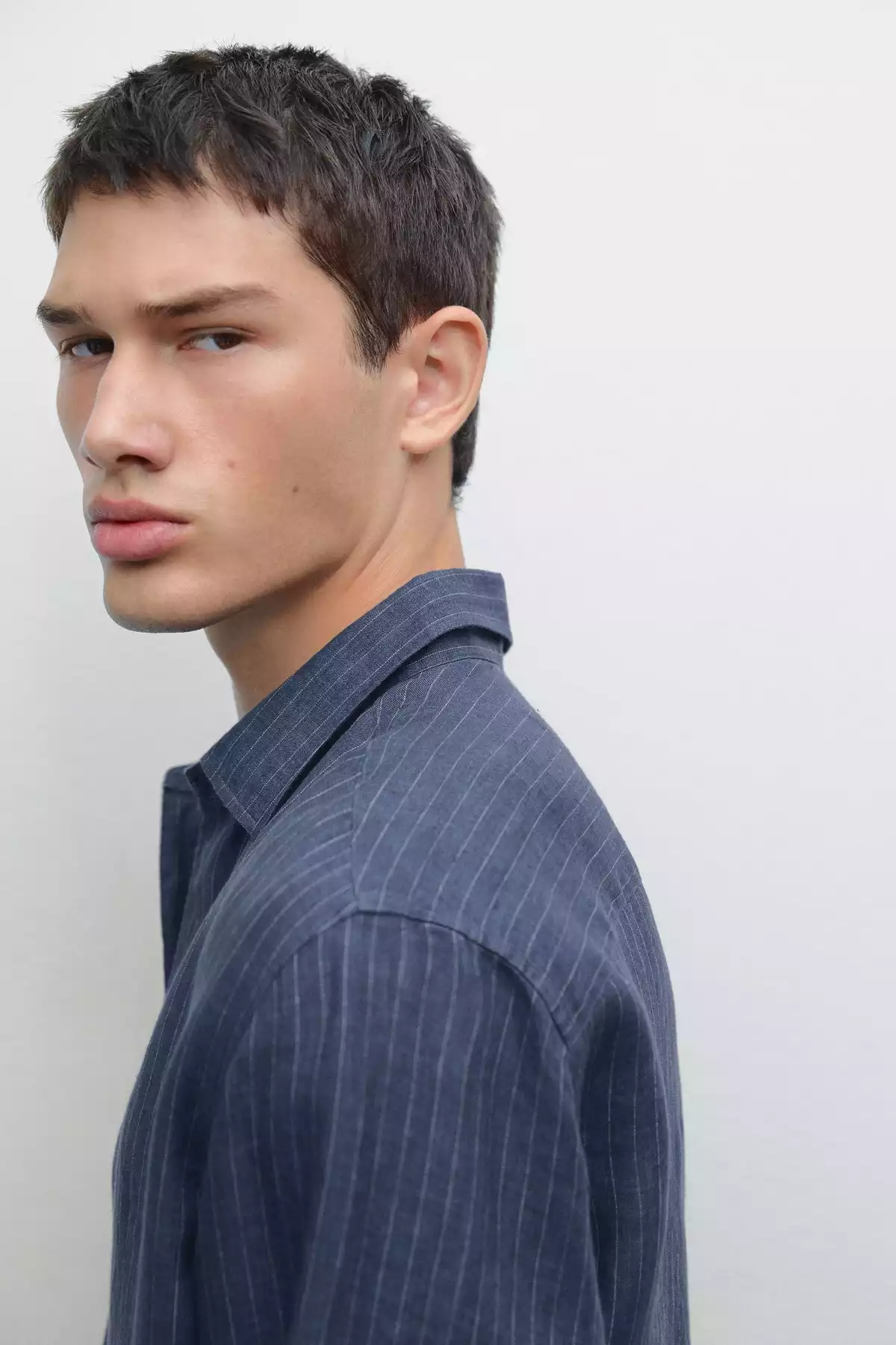 پیراهن متناسب کتان برند Massimo Dutti کد 1751488328