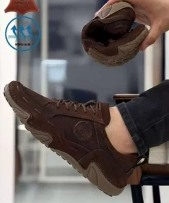 کفش راحتی جیر مردانه چرم اصل برند BIG KING کد 1753627264