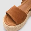 صندل جیر 100100% اصل شتری زنانه چرم برند Cabani کد 1753395669