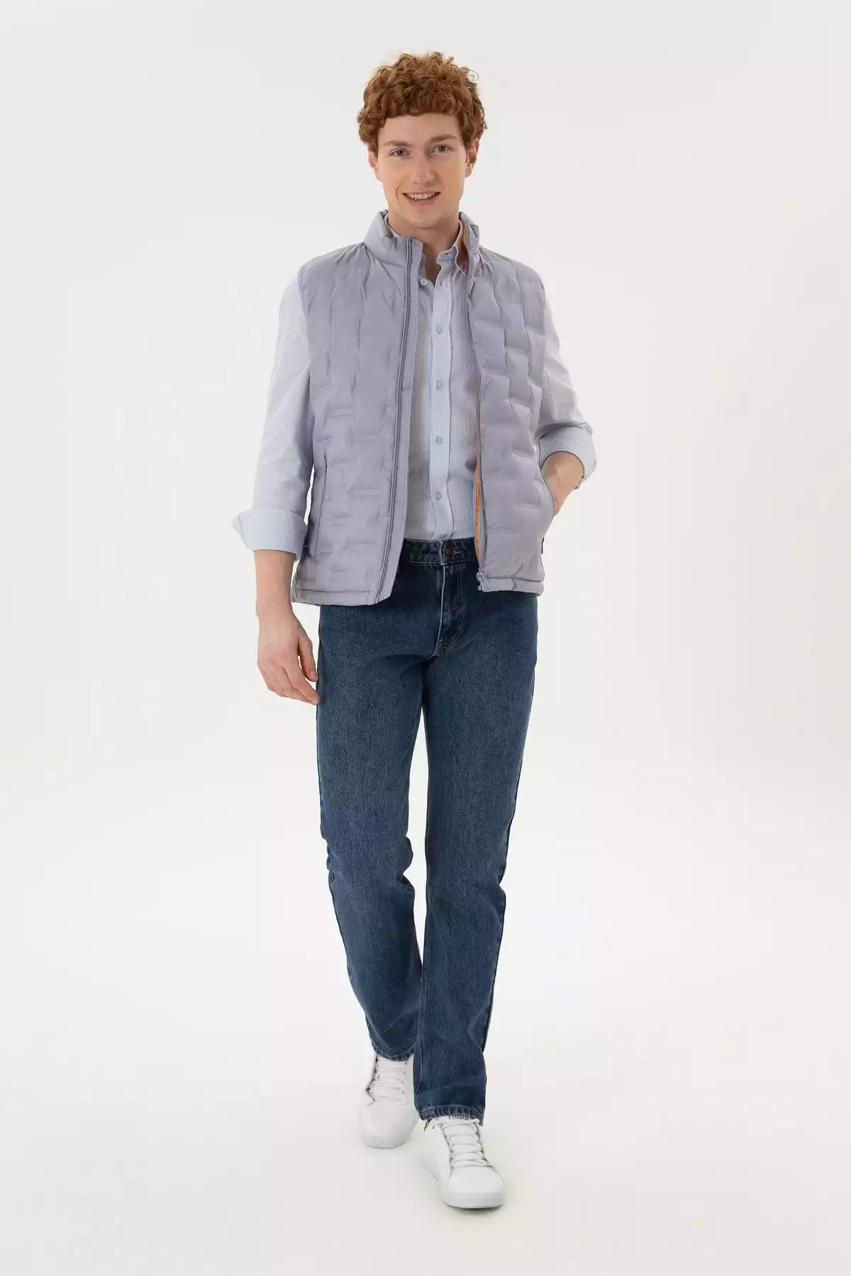 جلیقه طوسی مردانه برند U.S. Polo Assn. کد 1753305793