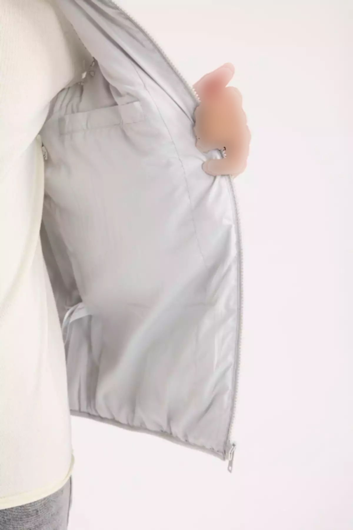 جلیقه متناسب پفدار یقه ایستاده زیپدار برند Defacto کد 1753320132