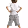 ست شلوارک تیشرت تابستانی پسرانه تمساح بگی برند Denokids کد 1753833064