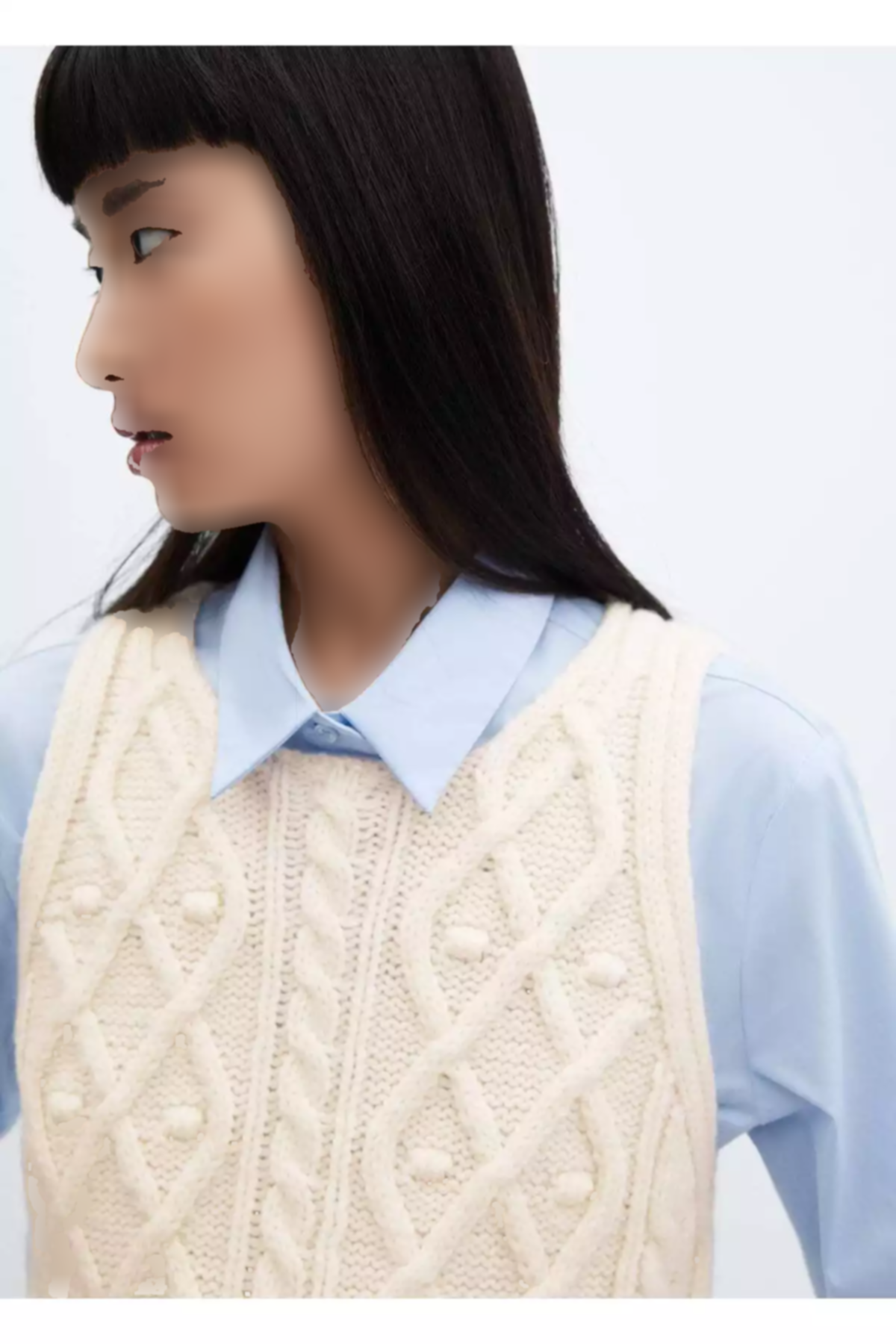 جلیقه بافتنی طرحدار برند MANGO کد 1753003924