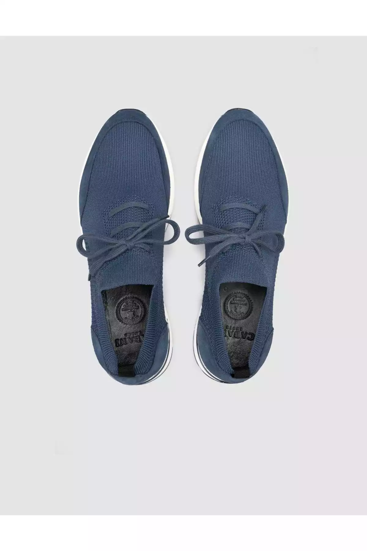 کفش اسپرت بافتنی بند دار آبی مردانه برند Cabani کد 1753384989