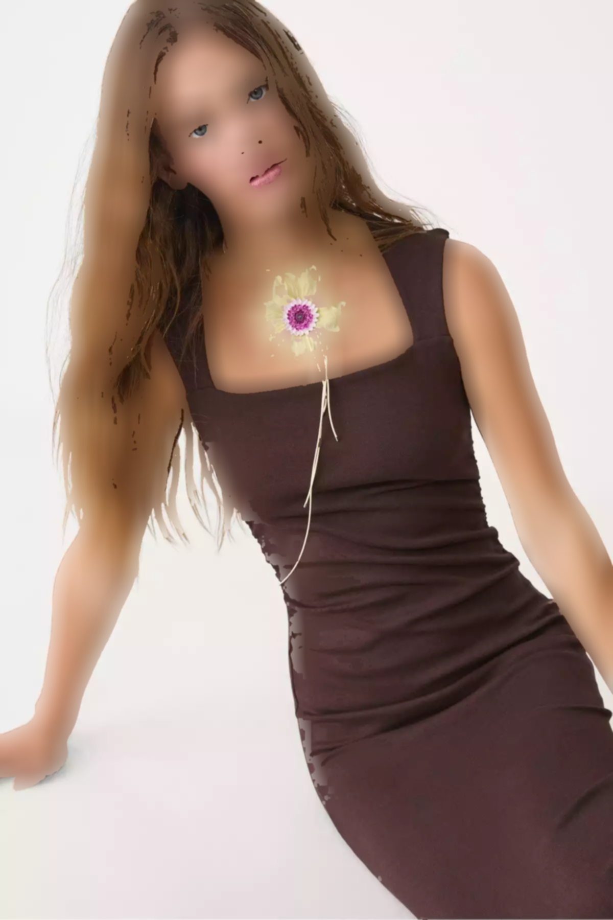 پیراهن یقه مربع برند Stradivarius کد 1753468992
