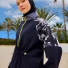 مایو اسلامی پوشیده کامل طراحی یقه دار دیپلمات مچی با توقف ، مشکی برند Marina کد 1753525990