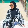 کیمونو خفاشی طرحدار مشکی برند Marina کد 1753525928