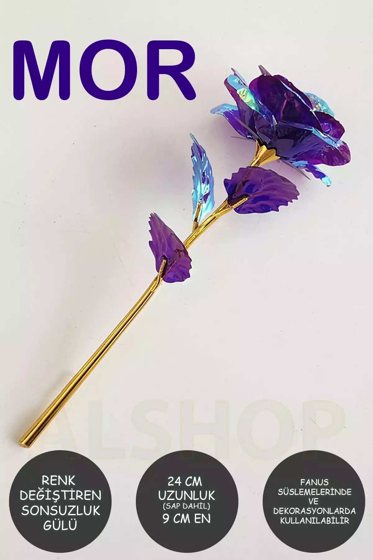 1عدد کادو بنفش رنگارنگ 24cm برند ALSHOP کد 1753587672