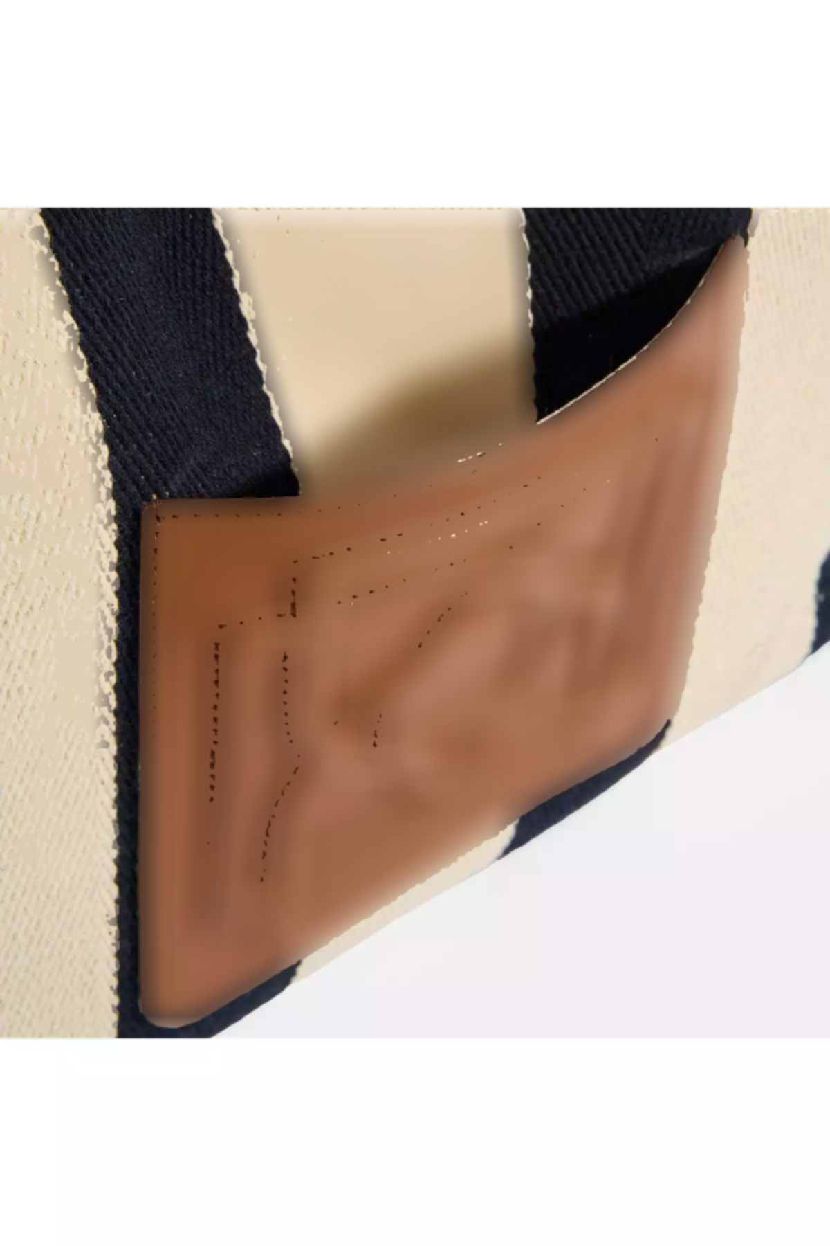 کیف دوشی پارچه راهراه لوگودار سرمه ای زنانه برند Desa کد 1753348343