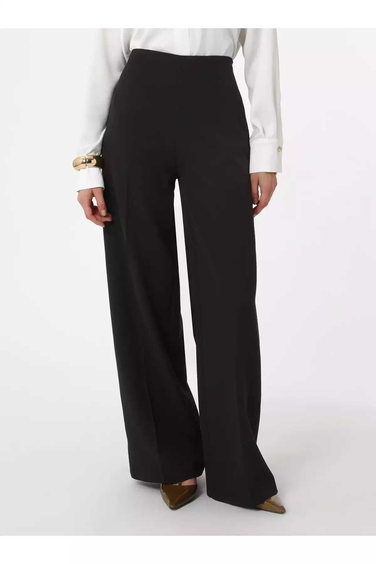 پاچه گشاد رفکا مشکی کلاسیک برند Refka کد 1753724480