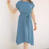 پیراهن کمر کشی گرهدار زنانه برند armonika کد 1753590069
