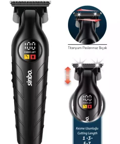 دستگاه ریش سر/مو اصلاح مشکی حرفه ای برند Sinbo کد 1752516375