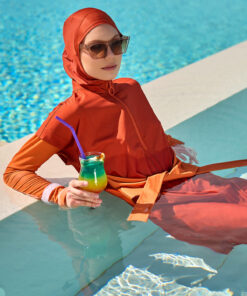 ماهی لباس مایو پوشیده نارنجی – با کمربند، قابل تنظیم، دارای تخلیه آب M2523-2 کد 1753525867