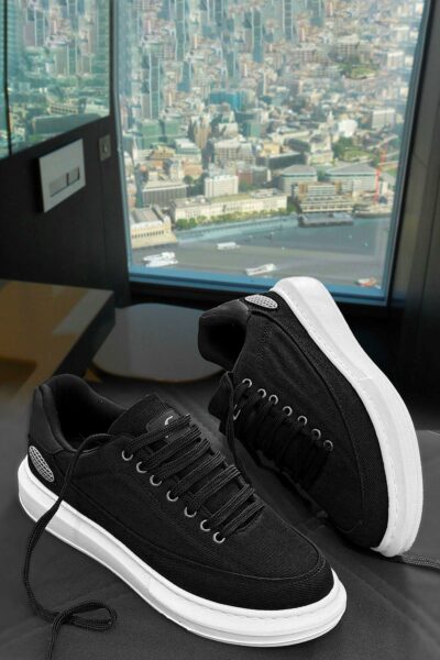 کفش روزمره مردانه با کفی ضخیم کتان کد 1753627863