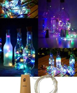 چراغ LED عروسکی با درب قارچی، ۲ متر، بطری رنگی، با باتری ۱ عدد. کد 1753579271