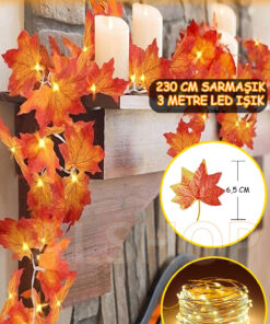 سرخس مصنوعی LED پاییزی 230 سانتیمتر، 3 متر نور LED درخشان. کد 1753579333