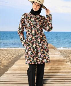 ماهیچه استرچ کامل پوشش نارنجی مشکی کد 1753536068