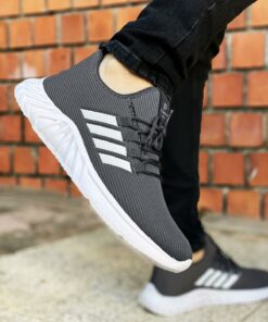 کفش ورزشی مردانه طرح خط دار گربه‌ای کد 1753633268