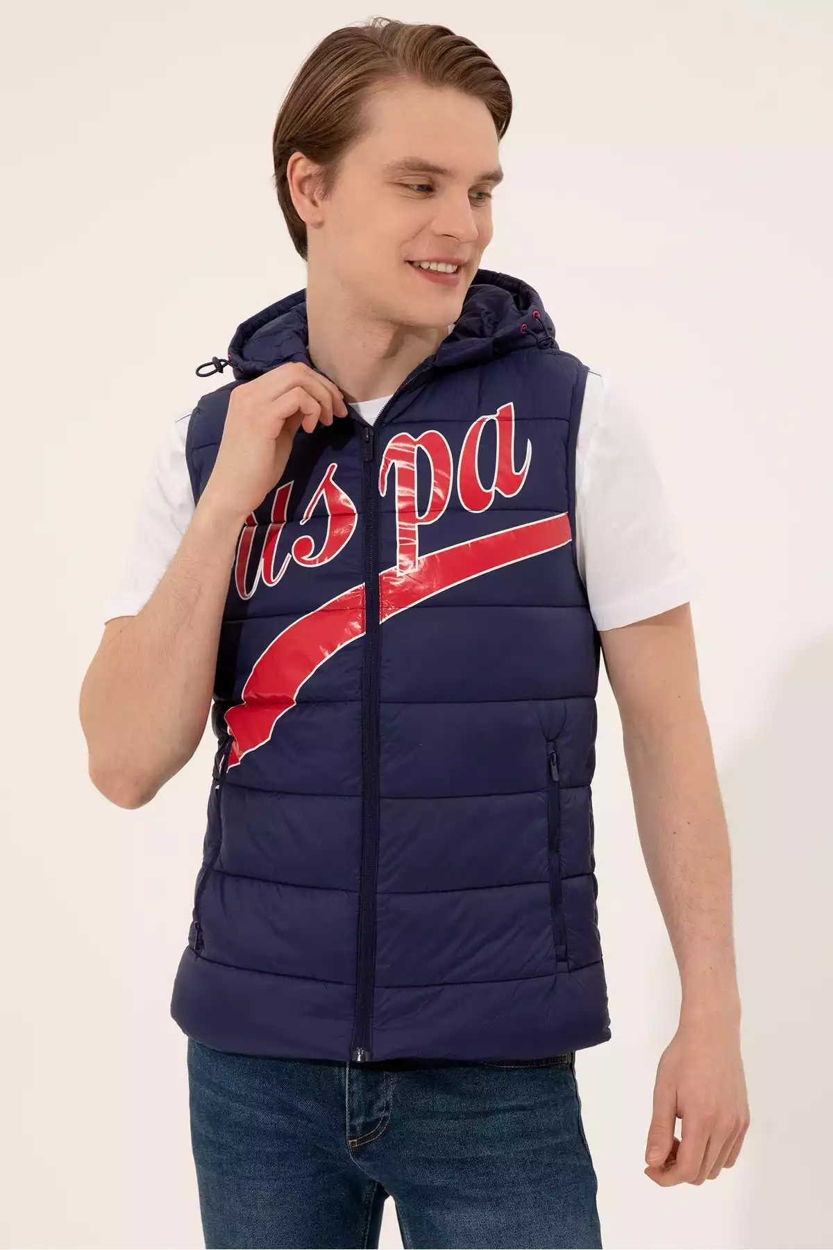 جلیقه سرمه ای مردانه برند U.S. Polo Assn. کد 1753278072