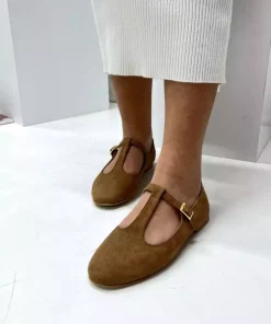 کفش عروسکی جیر سگک دار زنانه چاک برند inizio کد 1753719069