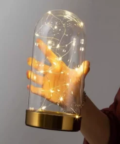 فانوس led سیمی Terrarium نور روز فرشته 30 نورانی طلایی برند ALSHOP کد 1753587668