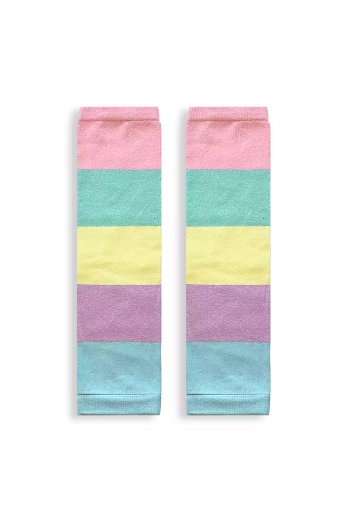 ساق پوش راهراه آبی صورتی دخترانه برند Denokids کد 1753824667