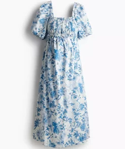 پیراهن پنبه پوپلین برند H&M کد 1752543671
