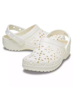 دمپایی کلاسیک گلدار زنانه برند Crocs کد 1753472470