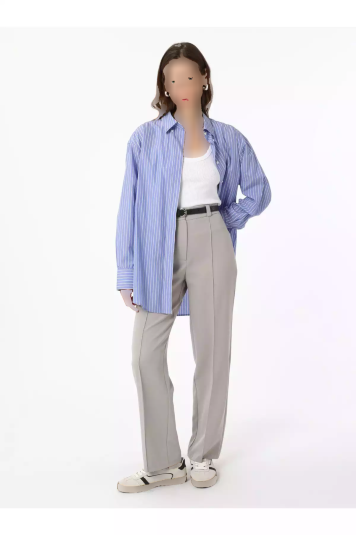 دور کمر بلند نرم دوخت قهوه ای سموری رفکا شلوار برند Refka کد 1753721467