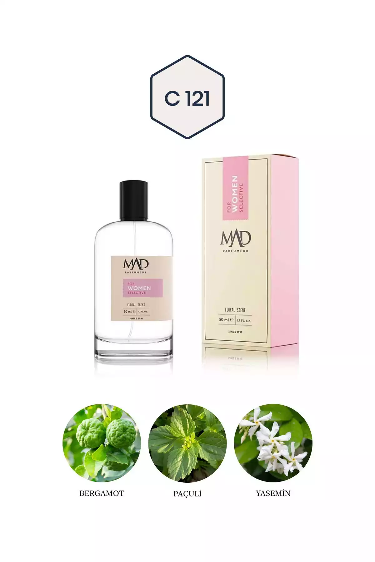 ادکلن 50میلی لیتر انتخابی برند Mad Parfüm کد 1753373525