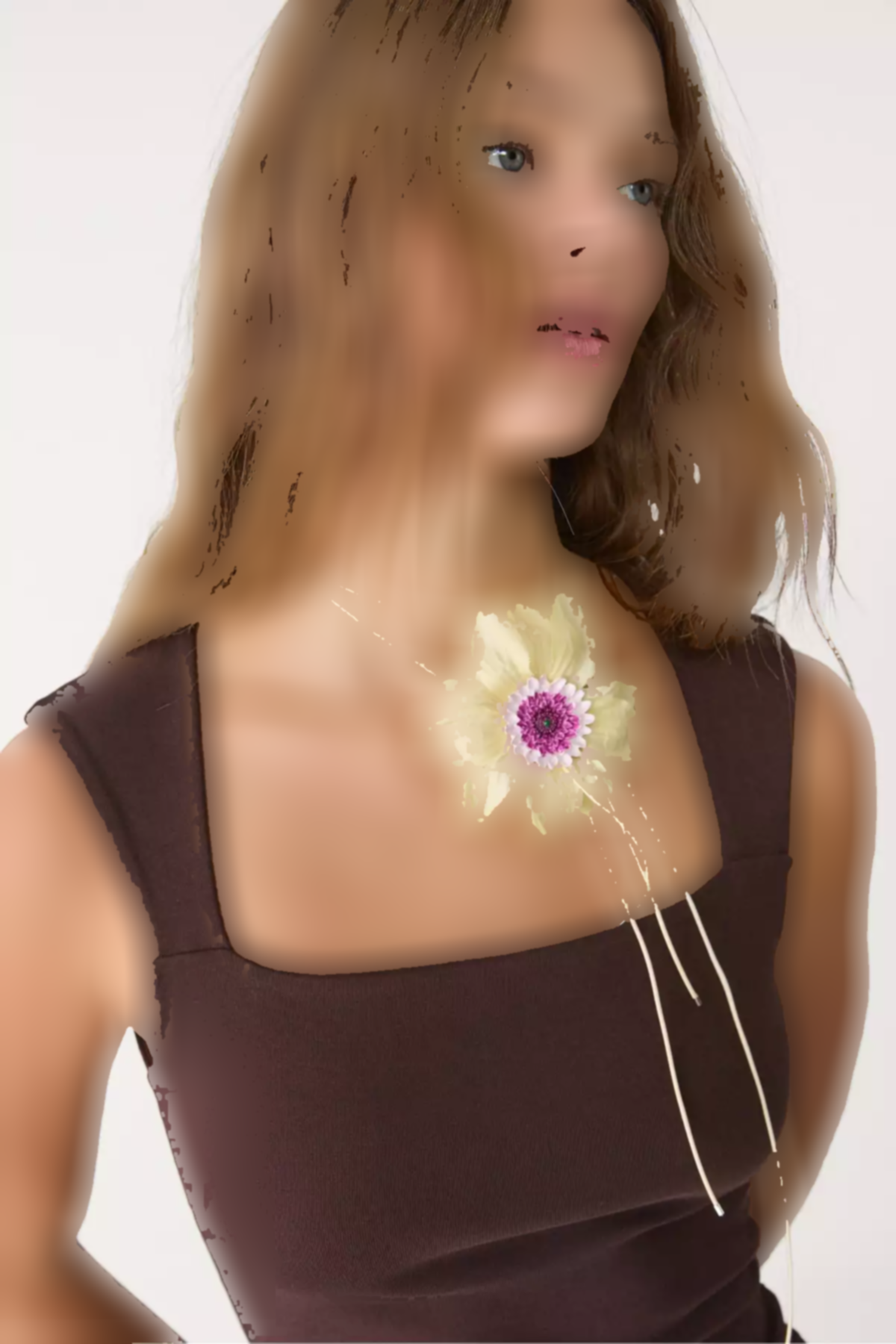 پیراهن یقه مربع برند Stradivarius کد 1753468992