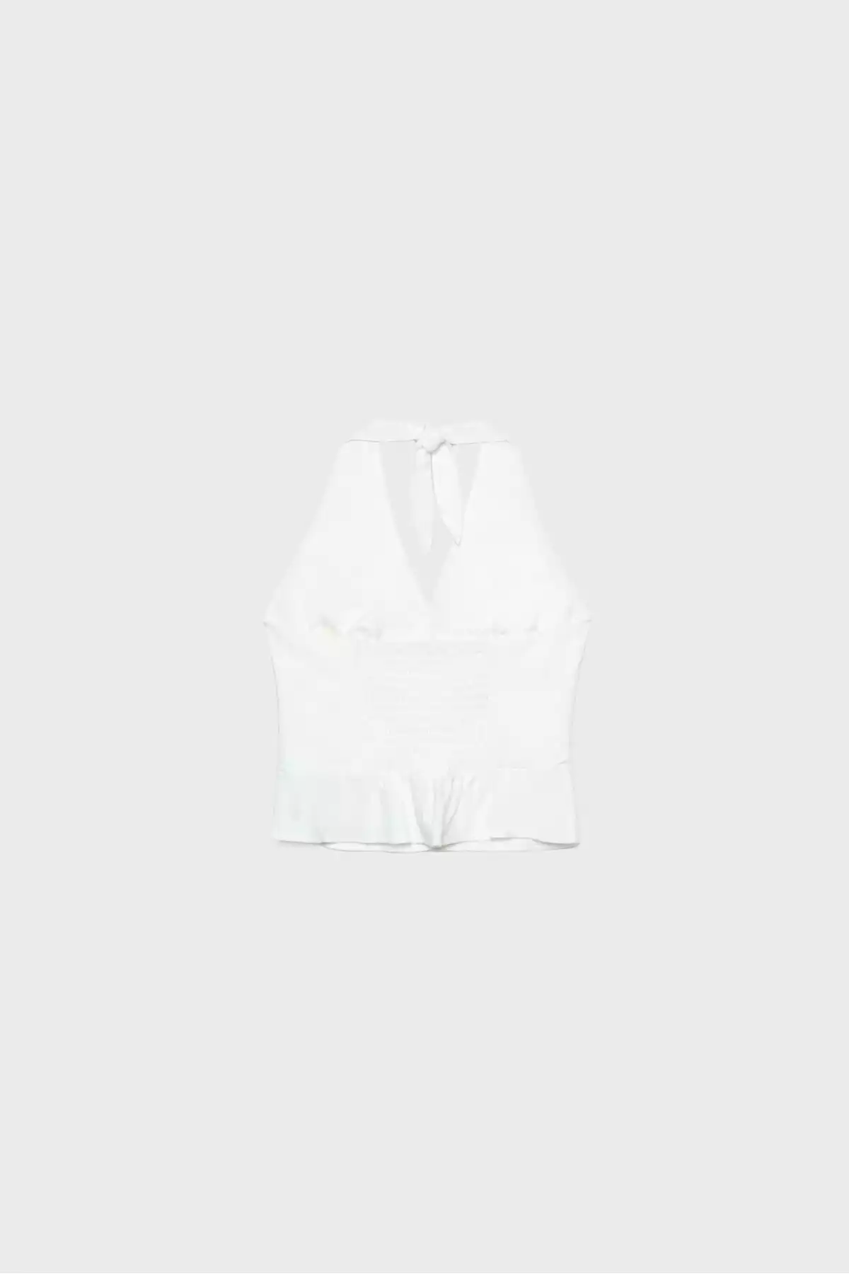 تاپ دکمهدار یقه کتان برند Stradivarius کد 1753737242