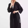 کیمونو تابستانی 5835چاک دار مشکی برند Bigdart کد 1753605671