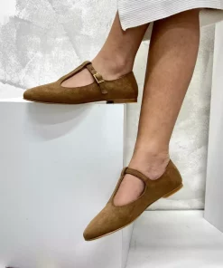 کفش عروسکی جیر سگک دار زنانه چاک برند inizio کد 1753719069