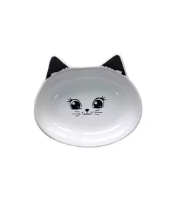 ظرف سرامیک گربه سفید عمیق برند Pet Pretty کد 1753796593