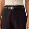پارچه صاف کمربنددار شلوار راحت برند Stradivarius کد 1753361484
