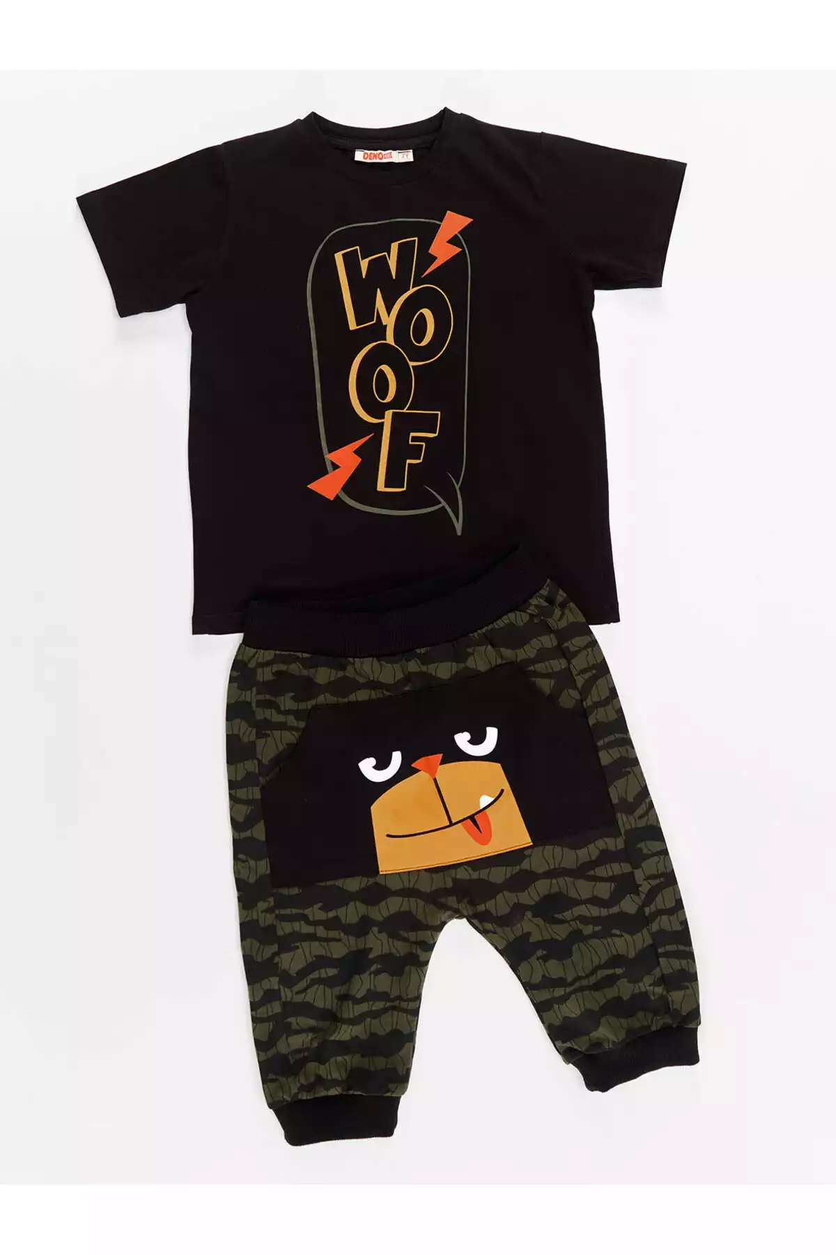 ست شلوارک تیشرت کشی پسرانه برند Denokids کد 1753835467