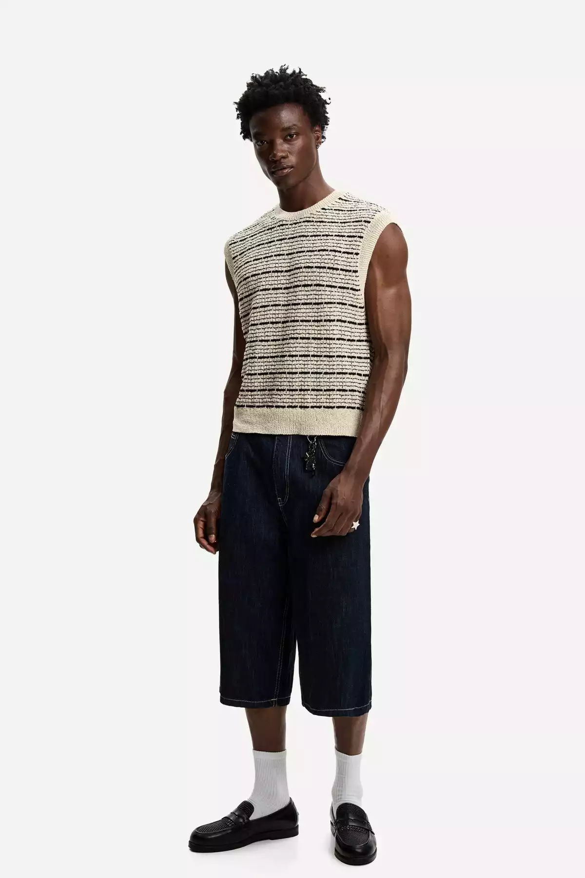 جلیقه راهراه برند Bershka کد 1753270932