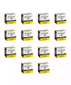 ژل 14عدد 850 گربه غذای کنسرو شده با خرچنگ برند Schesir کد 1753651272