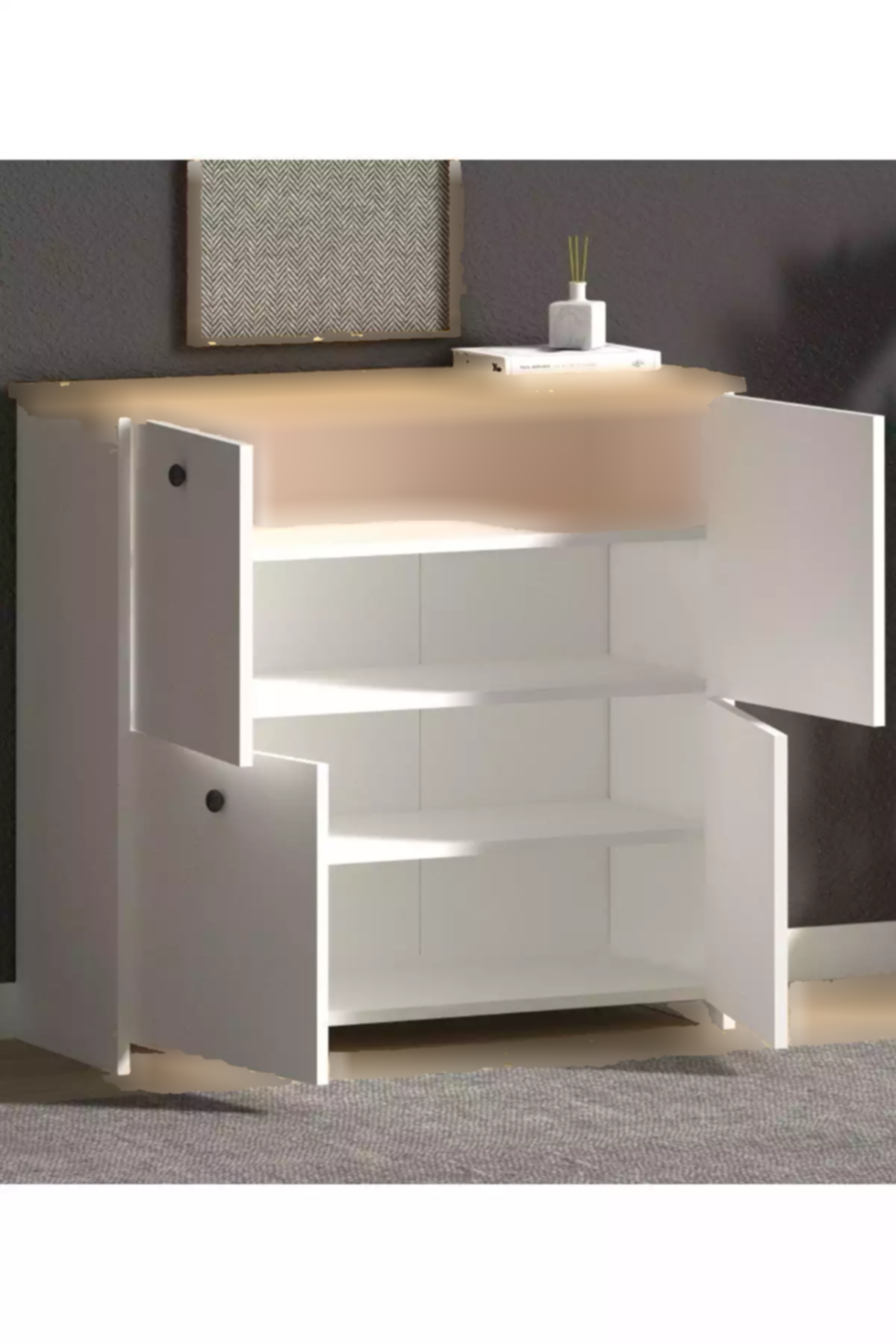 جا کفشی سفید برند Monte Sehpa کد 1753763528