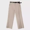 پارچه صاف کمربنددار شلوار راحت برند Stradivarius کد 1753351944